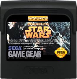 Cartridge artwork for Star Wars on the Sega Game Gear.