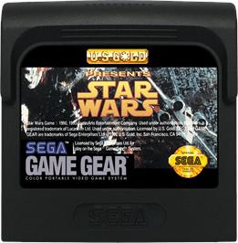 Cartridge artwork for Star Wars on the Sega Game Gear.