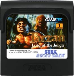 Cartridge artwork for Tarzan - Lord Of The Jungle on the Sega Game Gear.