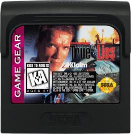 Cartridge artwork for True Lies on the Sega Game Gear.