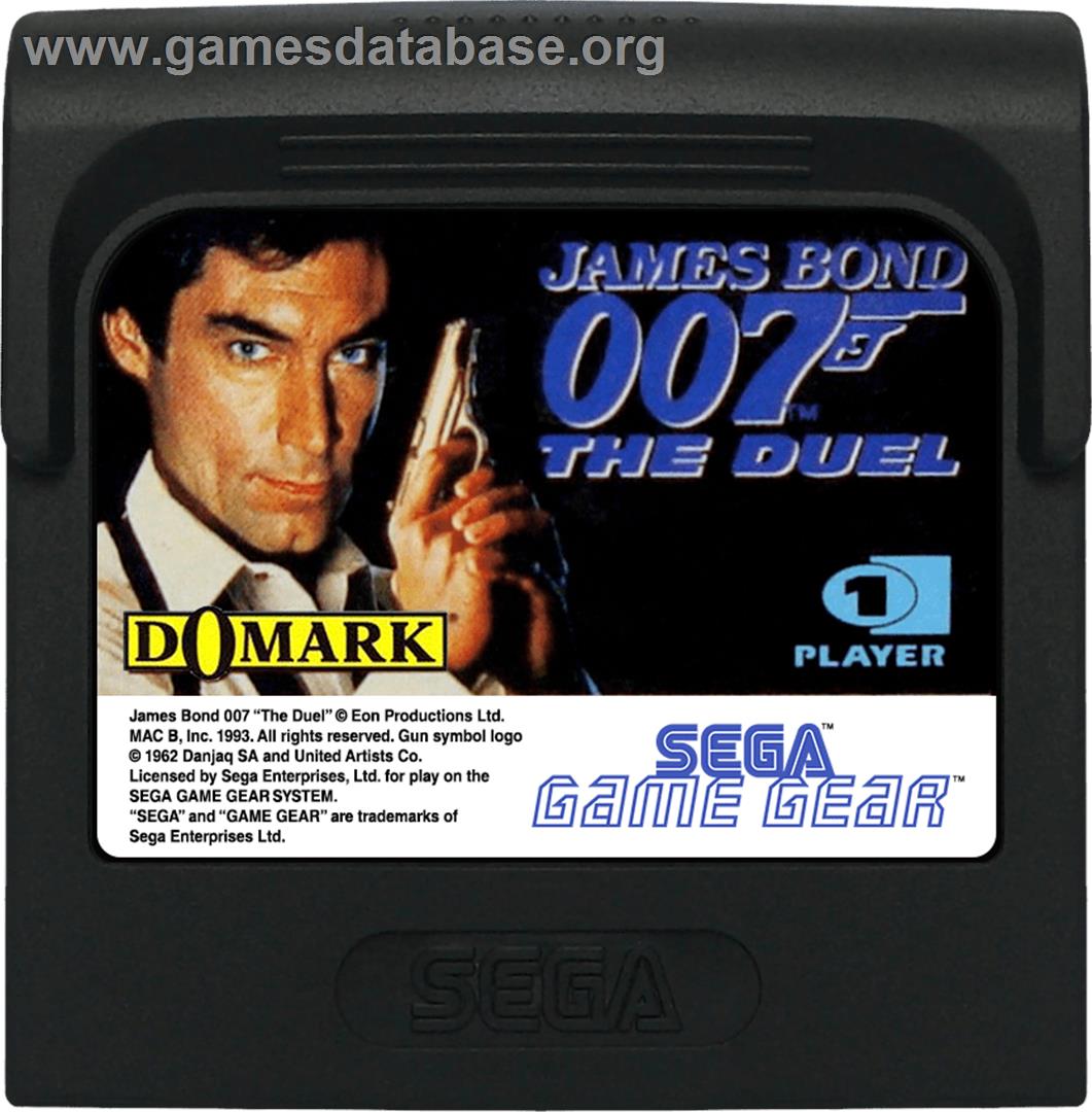 007: The Duel - Sega Game Gear - Artwork - Cartridge