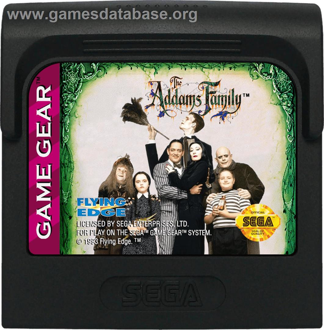 Addams Family, The - Sega Game Gear - Artwork - Cartridge