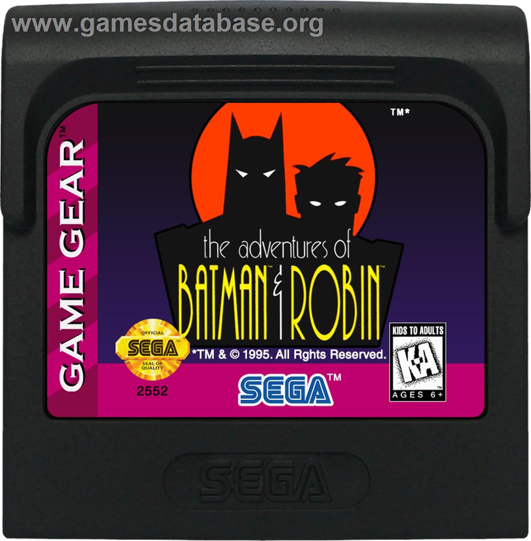 Adventures of Batman and Robin - Sega Game Gear - Artwork - Cartridge