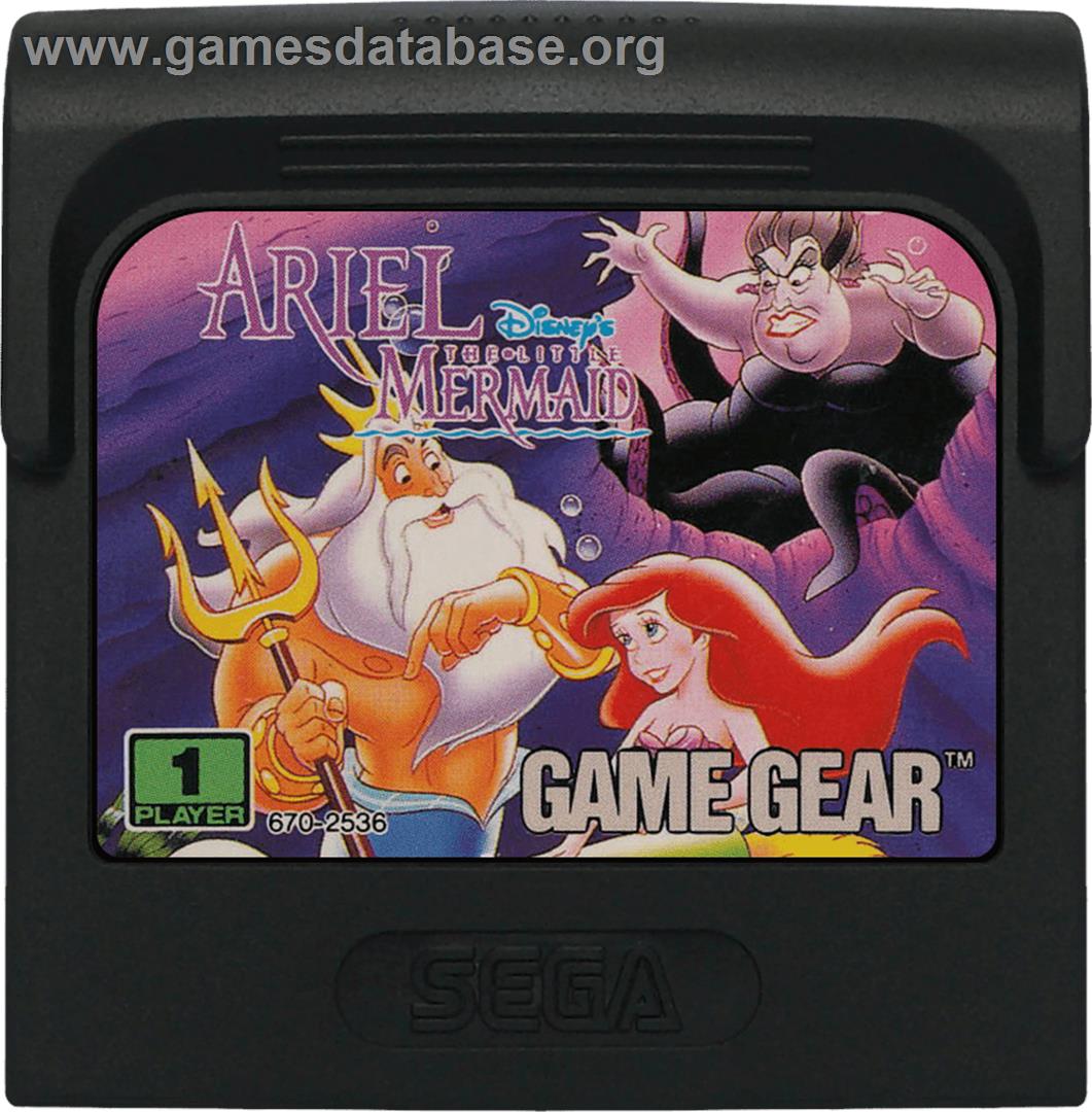 Ariel the Little Mermaid - Sega Game Gear - Artwork - Cartridge