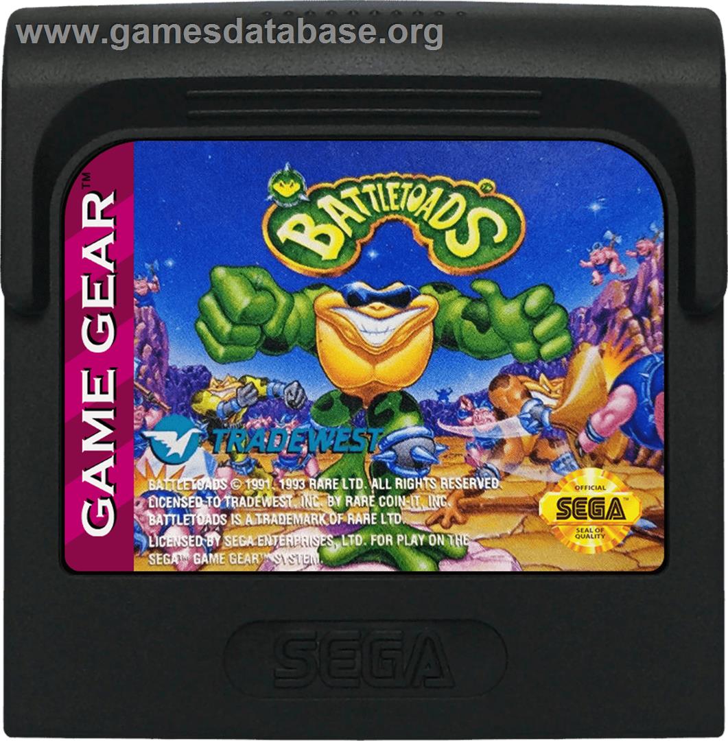 Battle Toads - Sega Game Gear - Artwork - Cartridge