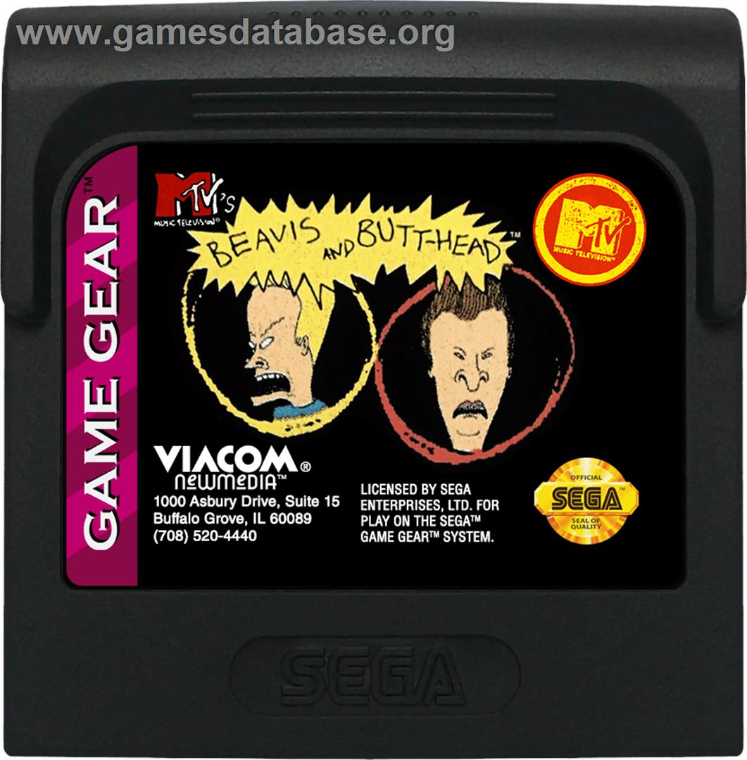 Beavis and Butt-head - Sega Game Gear - Artwork - Cartridge