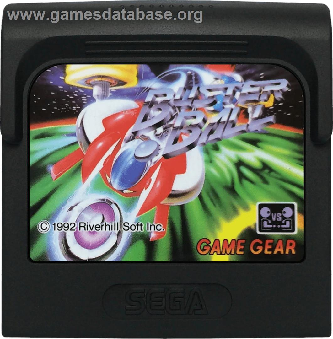 Buster Ball - Sega Game Gear - Artwork - Cartridge