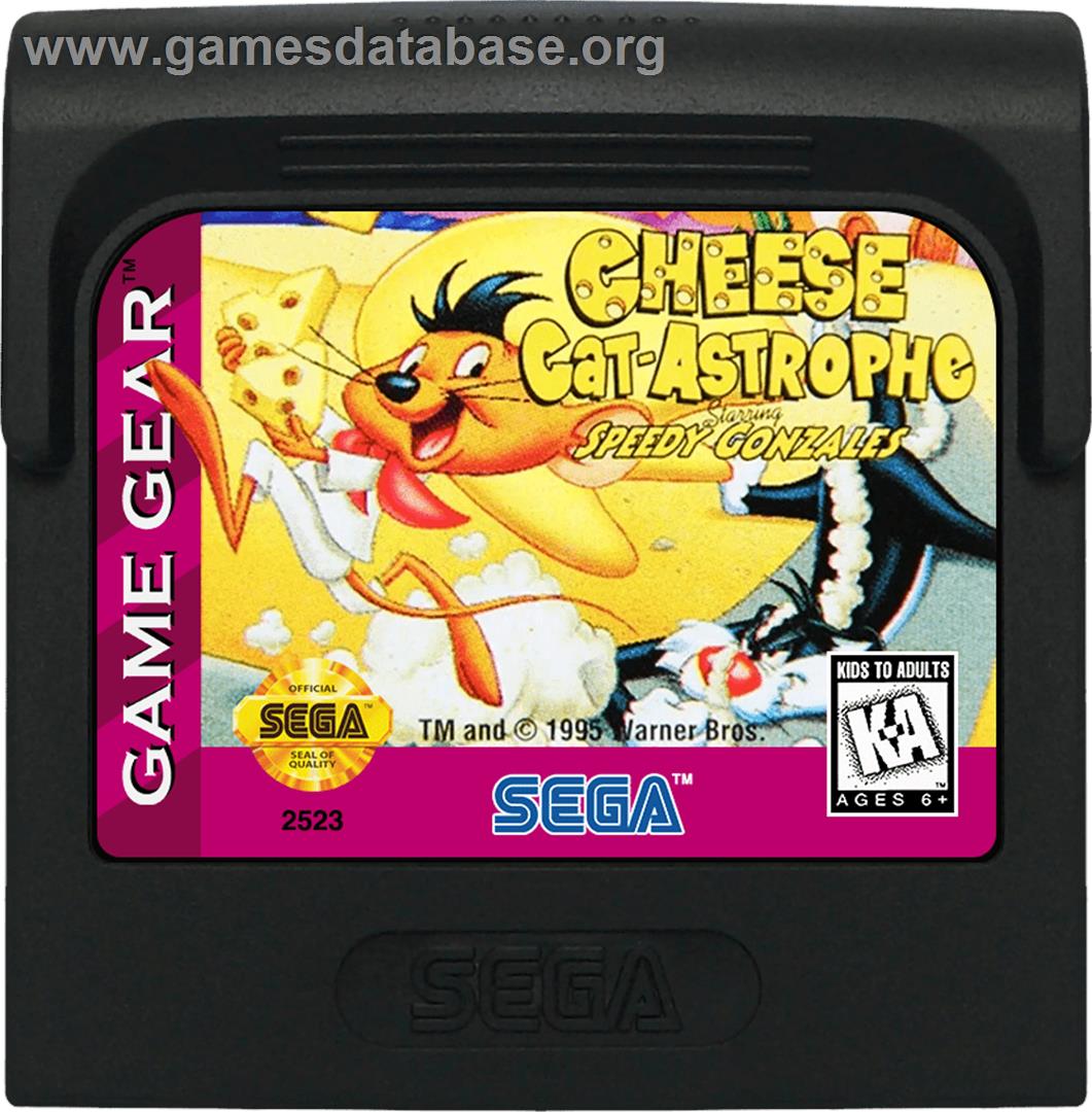 Cheese Cat-Astrophe starring Speedy Gonzales - Sega Game Gear - Artwork - Cartridge
