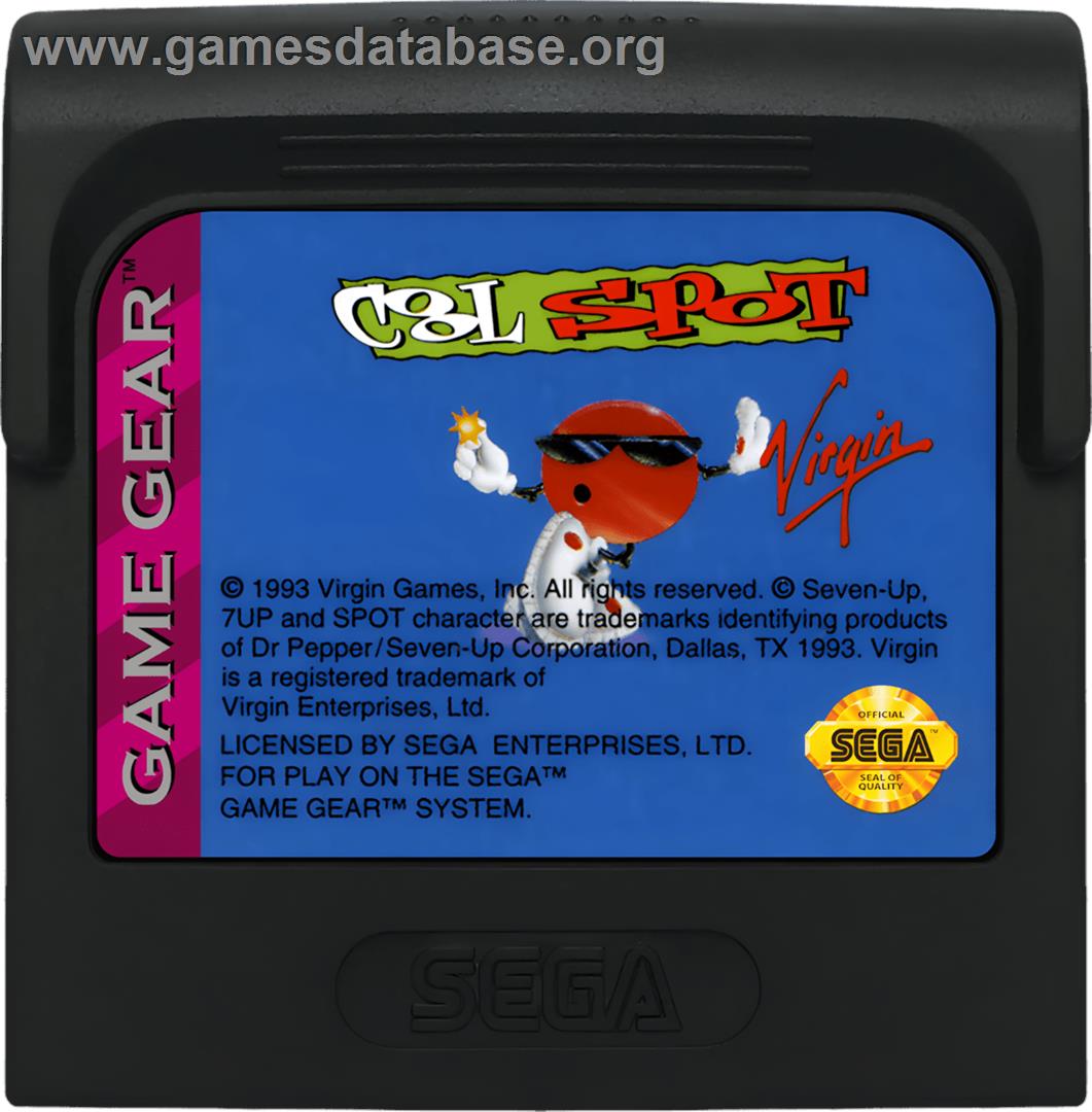 Cool Spot - Sega Game Gear - Artwork - Cartridge