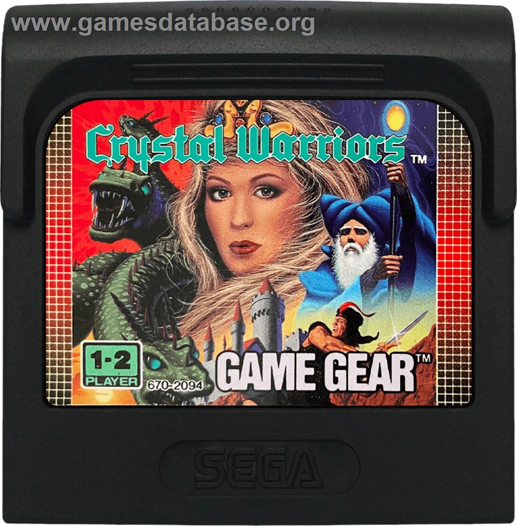 Crystal Warriors - Sega Game Gear - Artwork - Cartridge