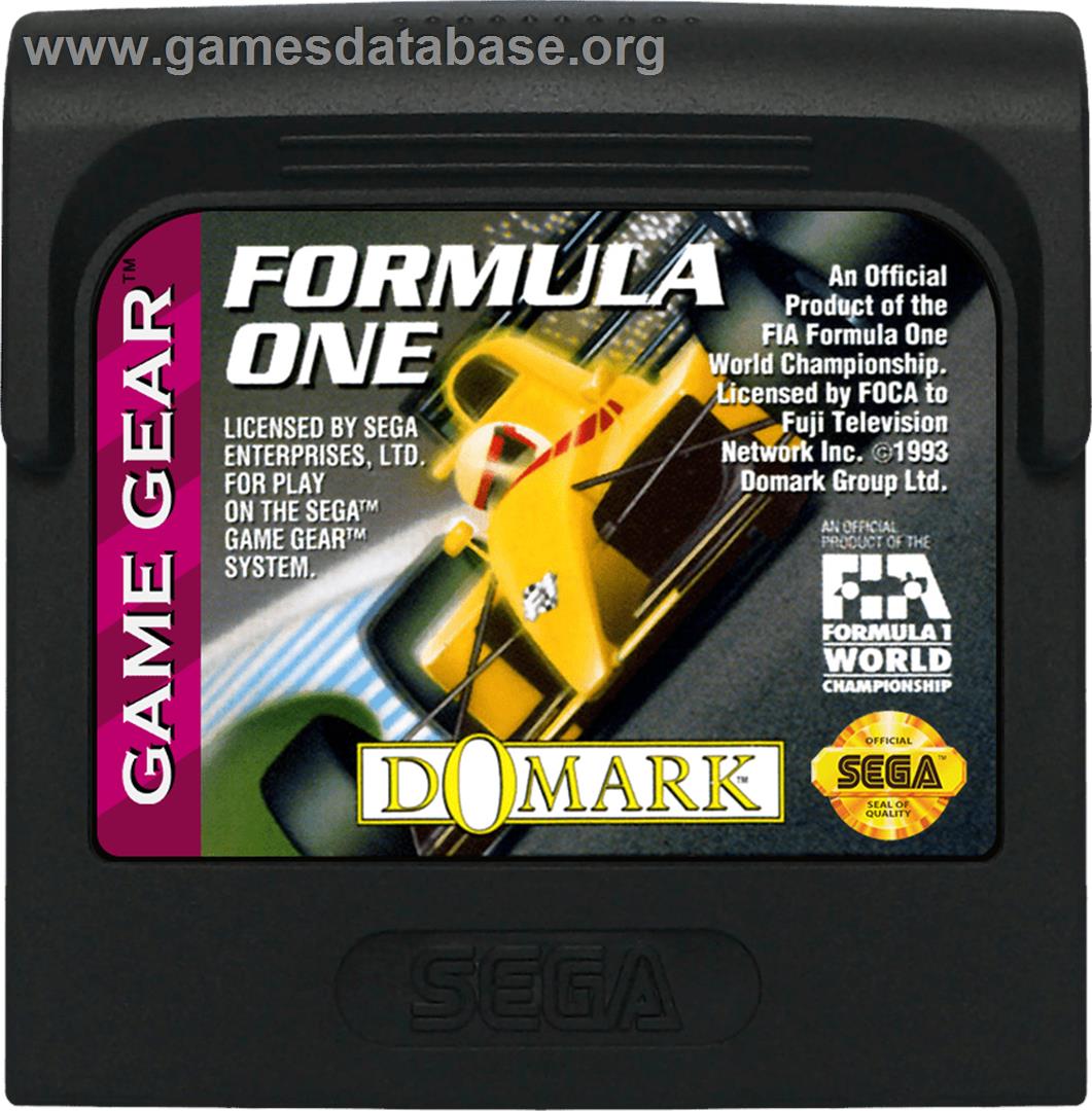 F1 - Sega Game Gear - Artwork - Cartridge