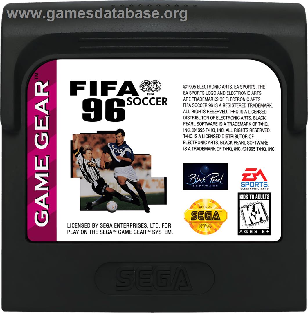 FIFA Soccer 96 - Sega Game Gear - Artwork - Cartridge