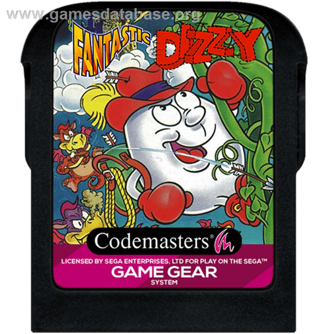 Fantastic Adventures of Dizzy - Sega Game Gear - Artwork - Cartridge