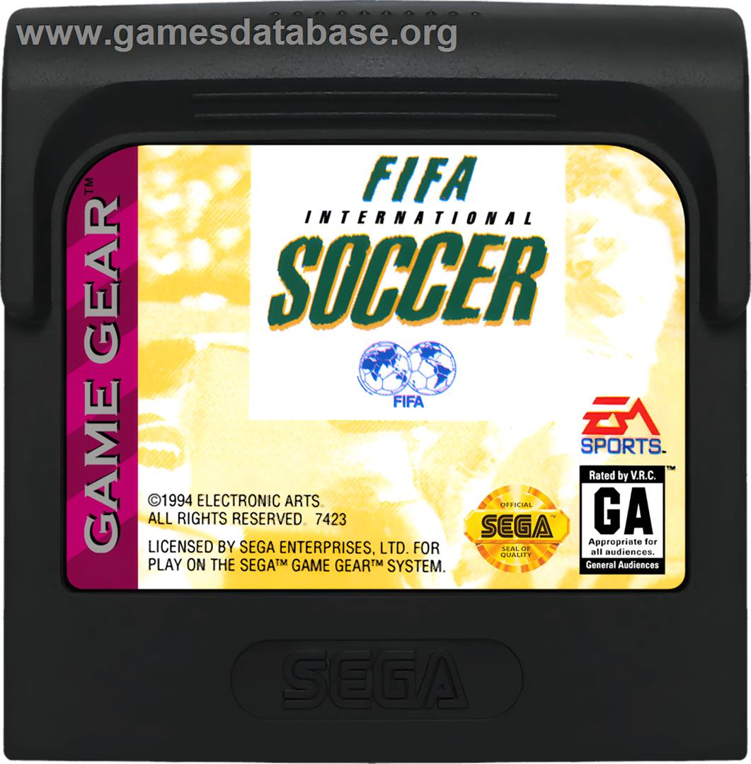 Fifa International Soccer - Sega Game Gear - Artwork - Cartridge