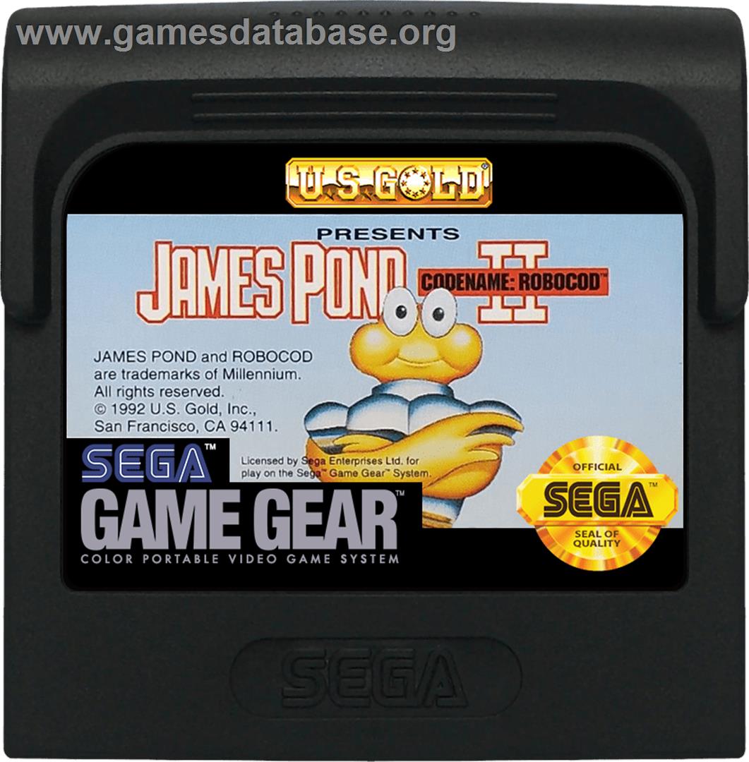 James Pond 2: Codename: RoboCod - Sega Game Gear - Artwork - Cartridge