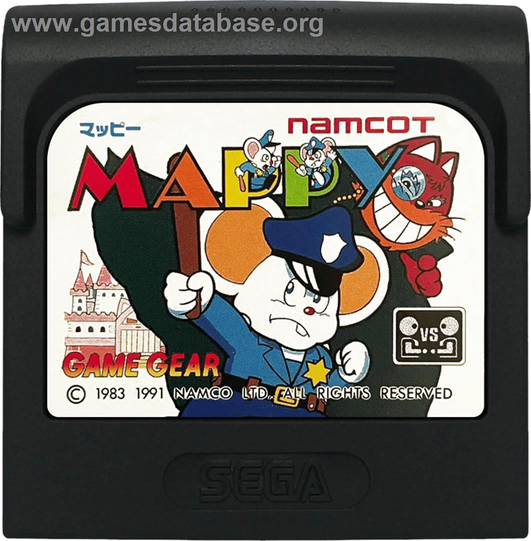 Mappy - Sega Game Gear - Artwork - Cartridge