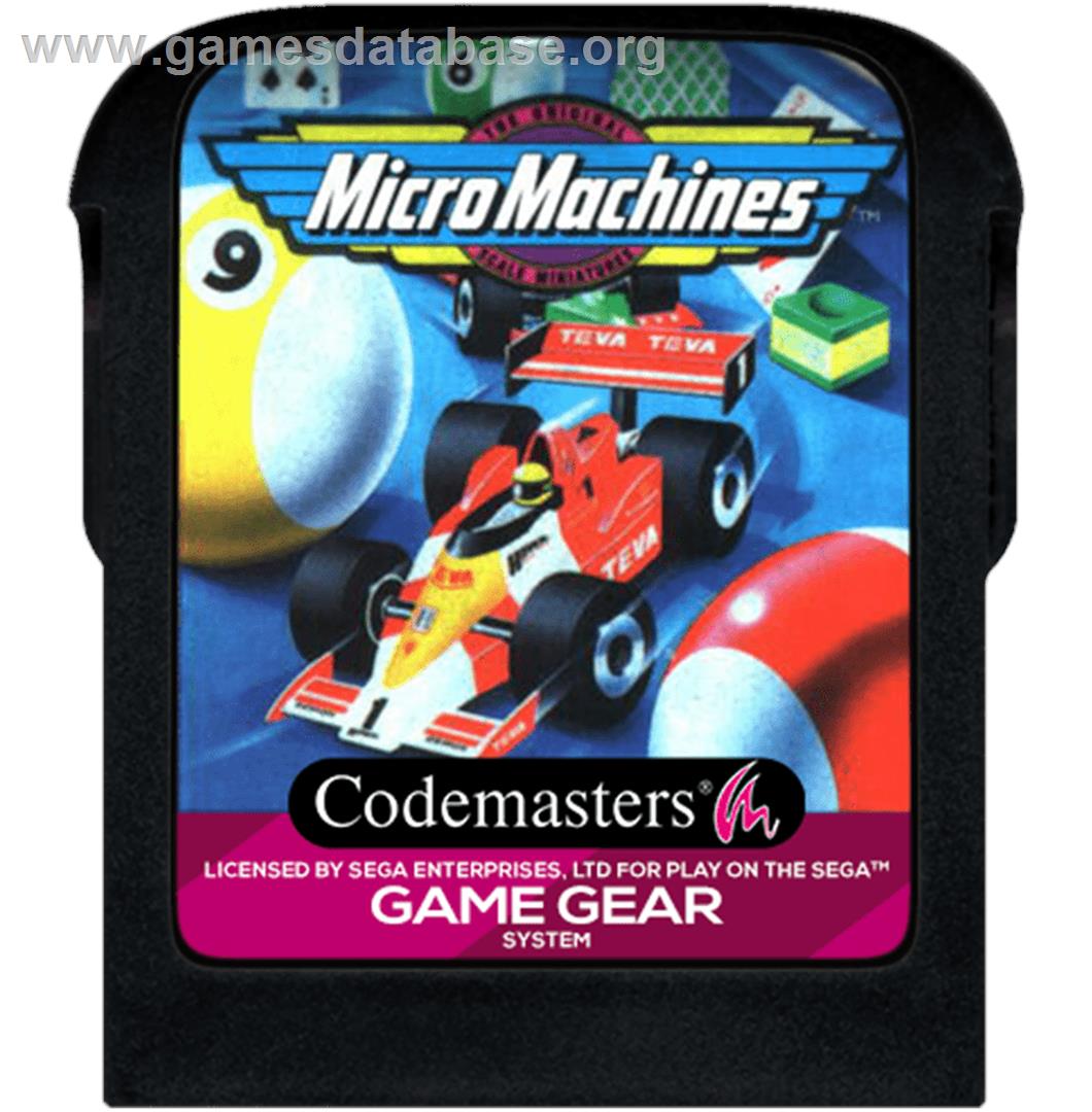 Micro Machines - Sega Game Gear - Artwork - Cartridge