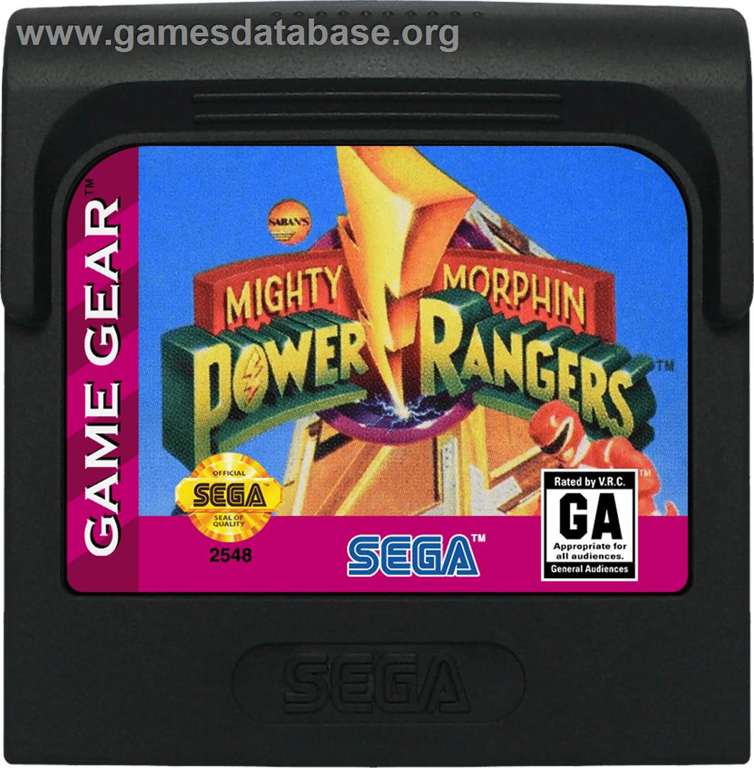 Mighty Morphin Power Rangers: The Movie - Sega Game Gear - Artwork - Cartridge