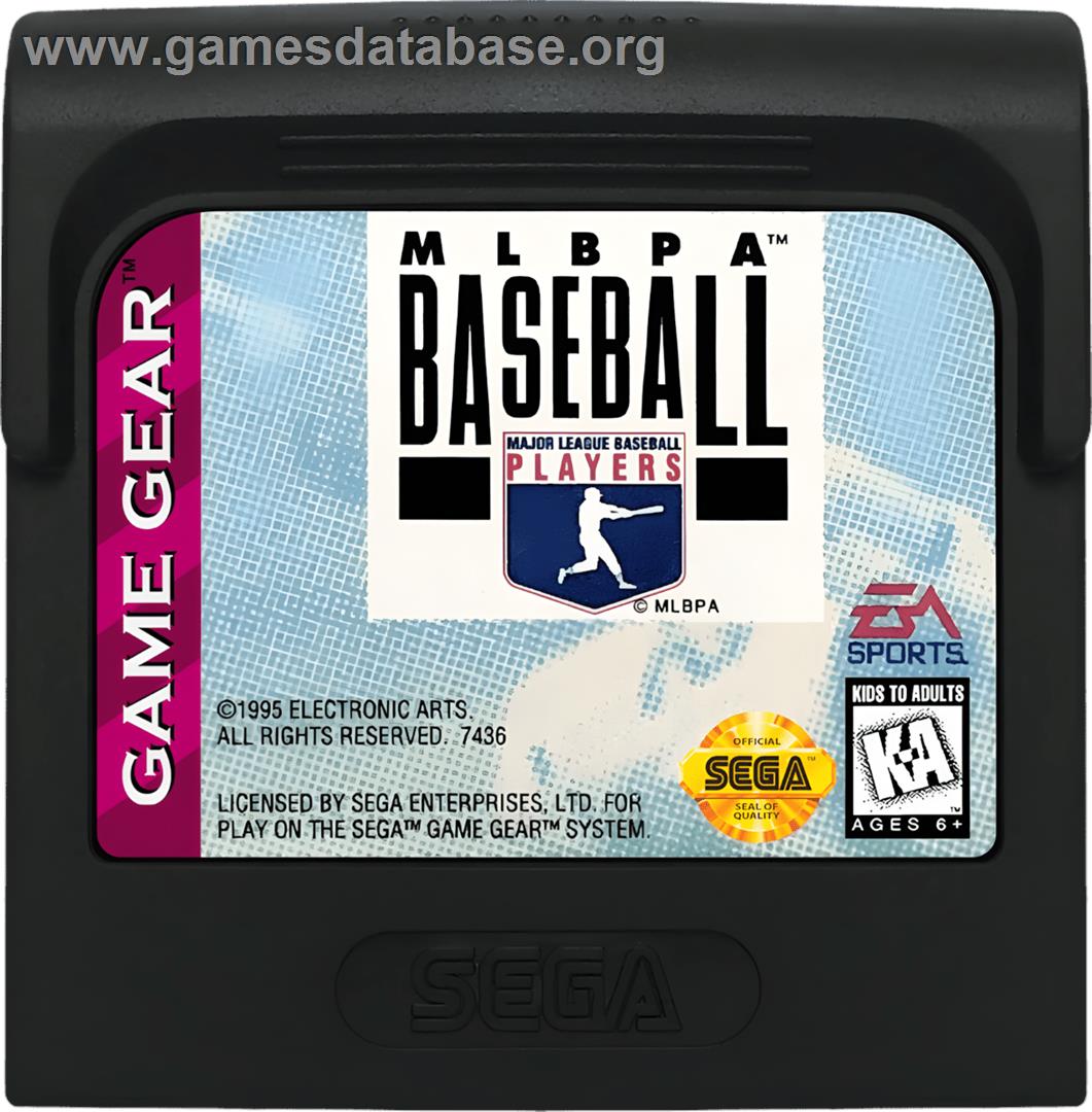 Mlbpa Baseball - Sega Game Gear - Artwork - Cartridge