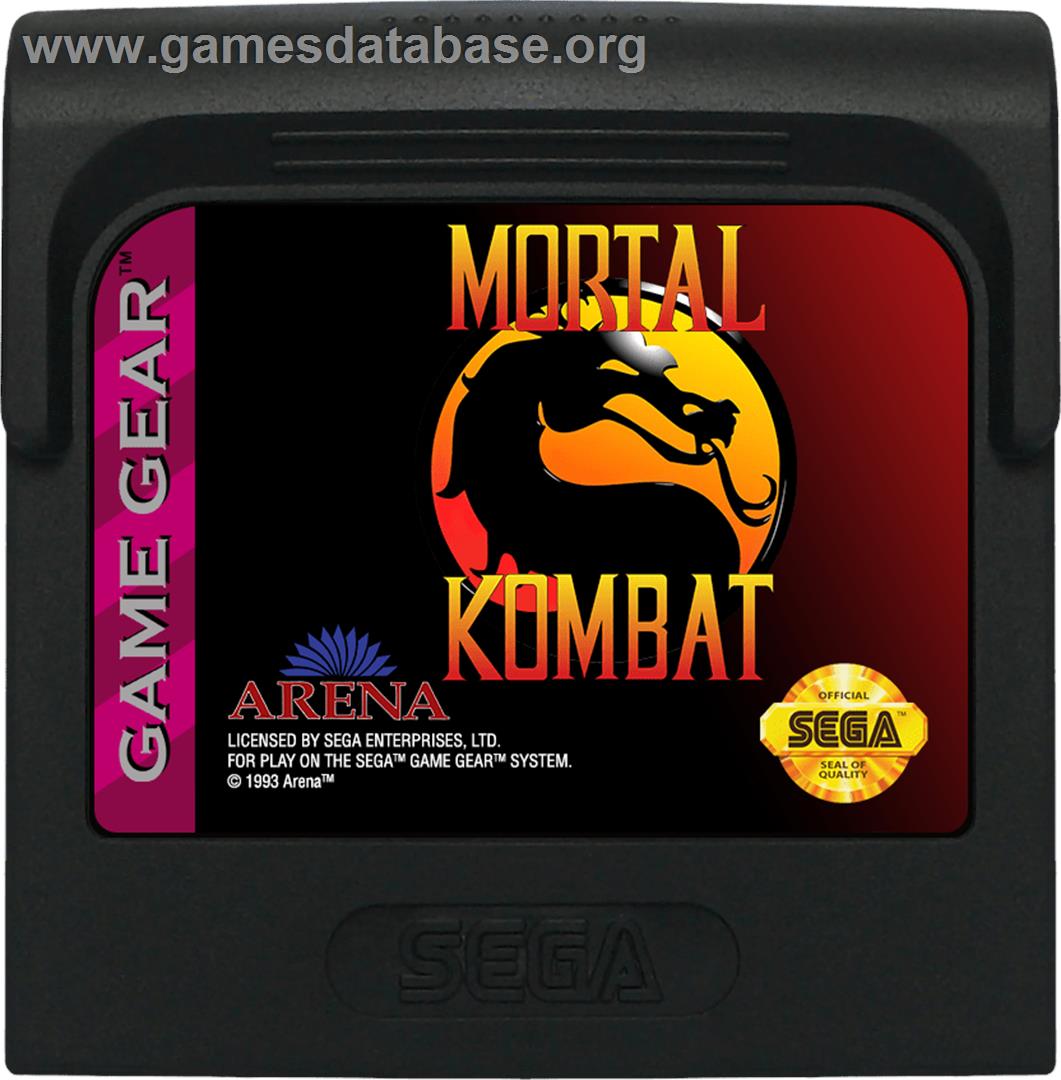 Mortal Kombat - Sega Game Gear - Artwork - Cartridge