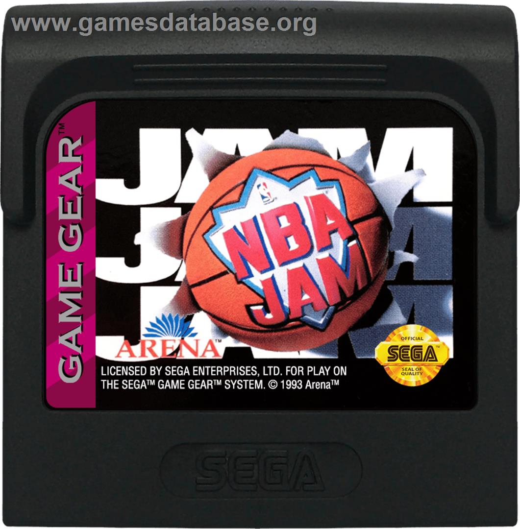 NBA Jam - Sega Game Gear - Artwork - Cartridge