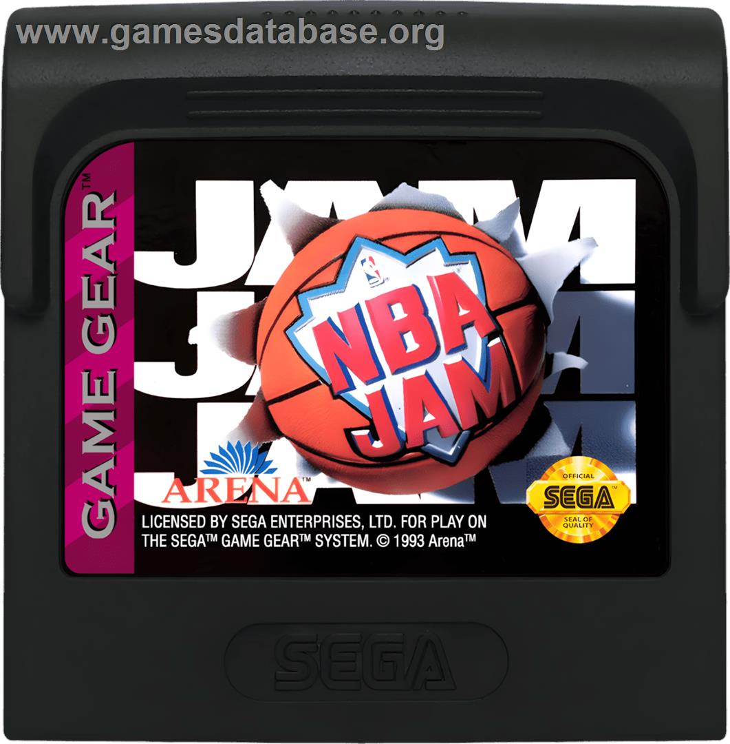 Nba Jam - Sega Game Gear - Artwork - Cartridge