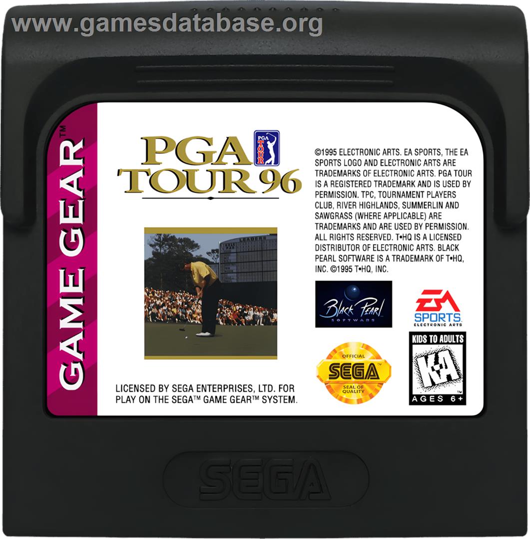 Pga Tour 96 - Sega Game Gear - Artwork - Cartridge