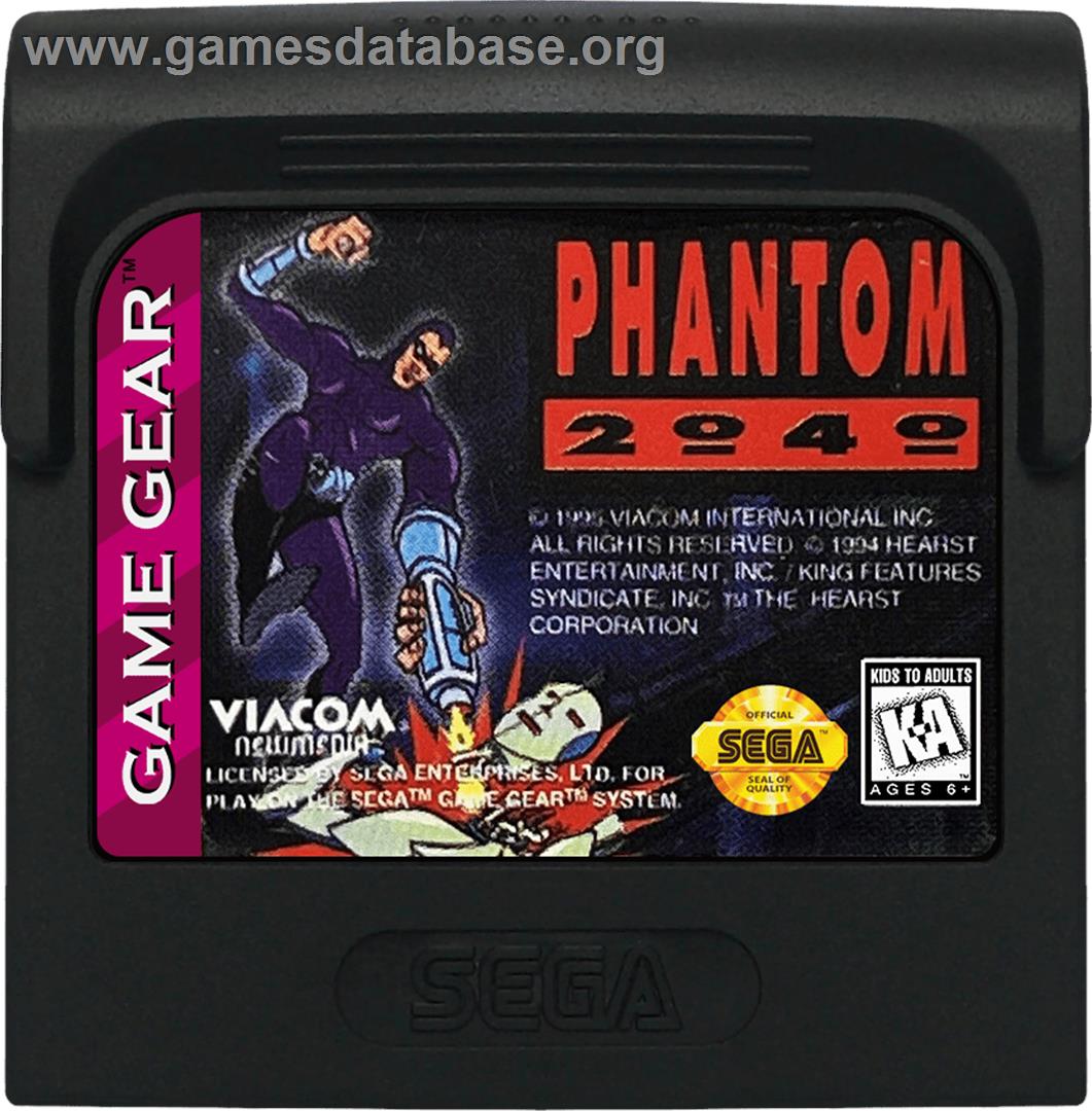 Phantom 2040 - Sega Game Gear - Artwork - Cartridge