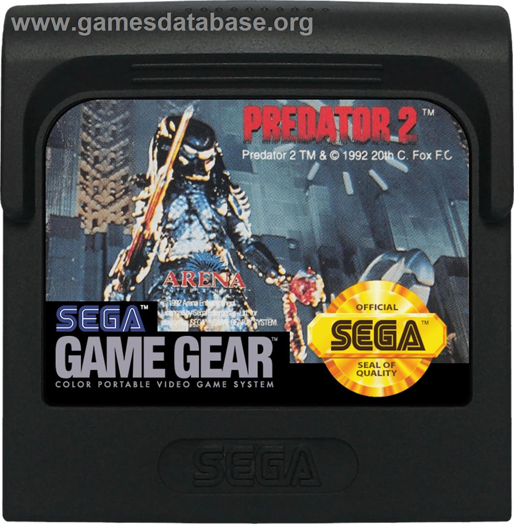 Predator 2 - Sega Game Gear - Artwork - Cartridge