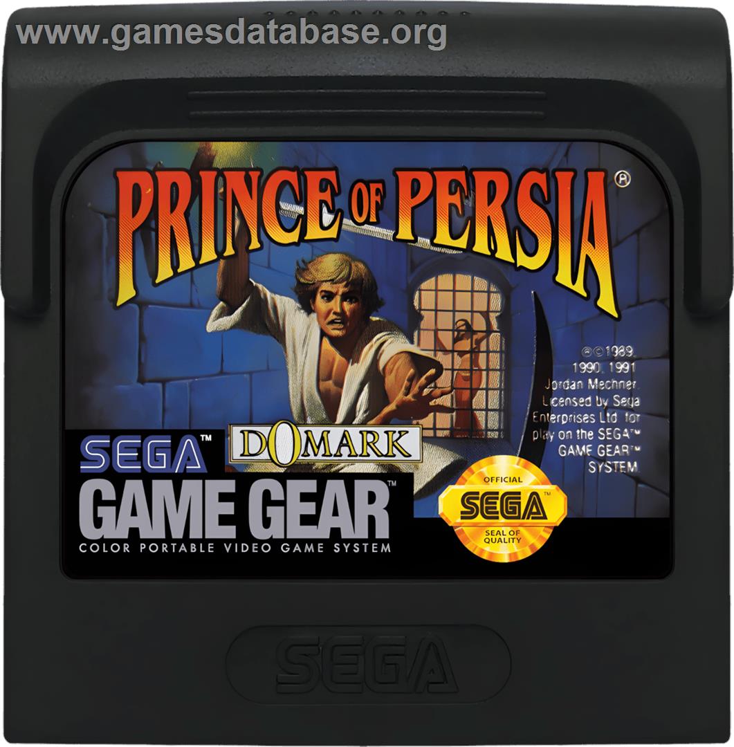 Prince Of Persia - Sega Game Gear - Artwork - Cartridge