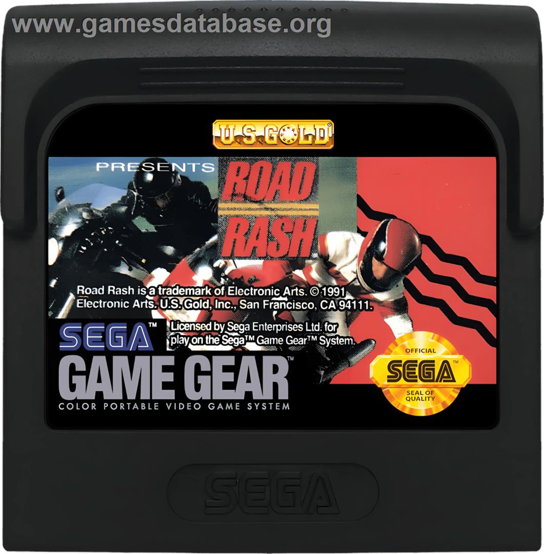 Road Rash - Sega Game Gear - Artwork - Cartridge