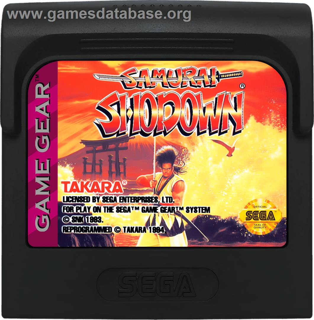 Samurai Shodown - Sega Game Gear - Artwork - Cartridge