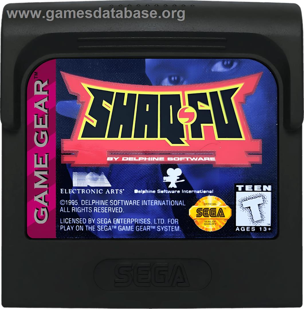 Shaq Fu - Sega Game Gear - Artwork - Cartridge