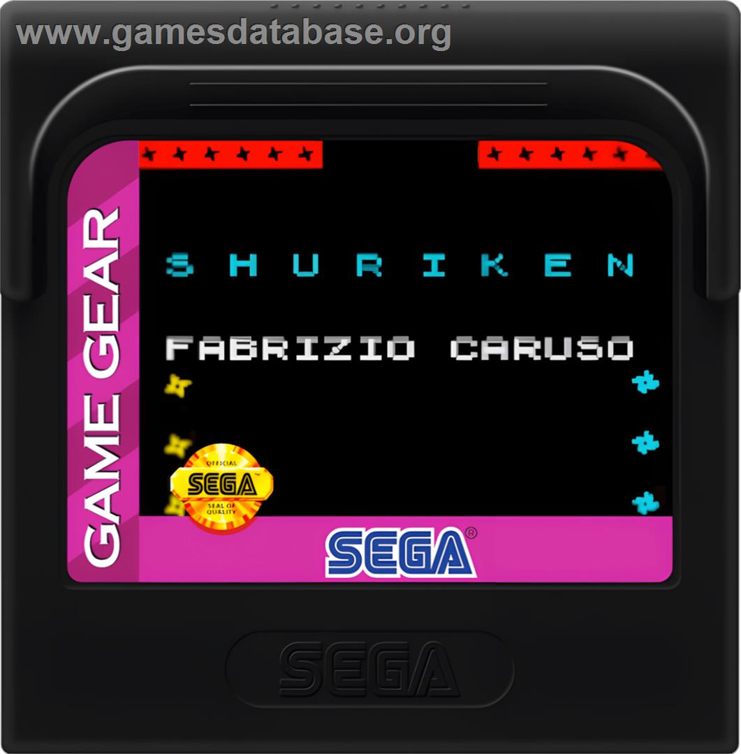 Shuriken - Sega Game Gear - Artwork - Cartridge