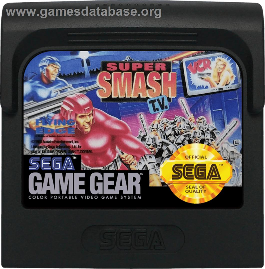 Smash T.V. - Sega Game Gear - Artwork - Cartridge