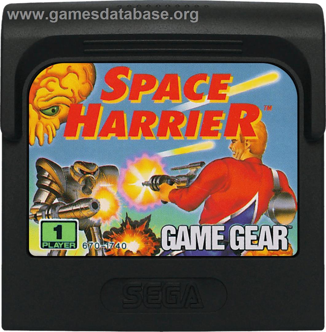 Space Harrier - Sega Game Gear - Artwork - Cartridge