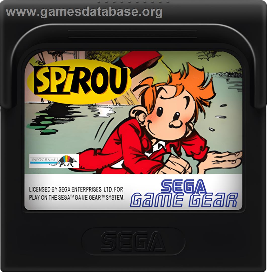 Spirou - Sega Game Gear - Artwork - Cartridge
