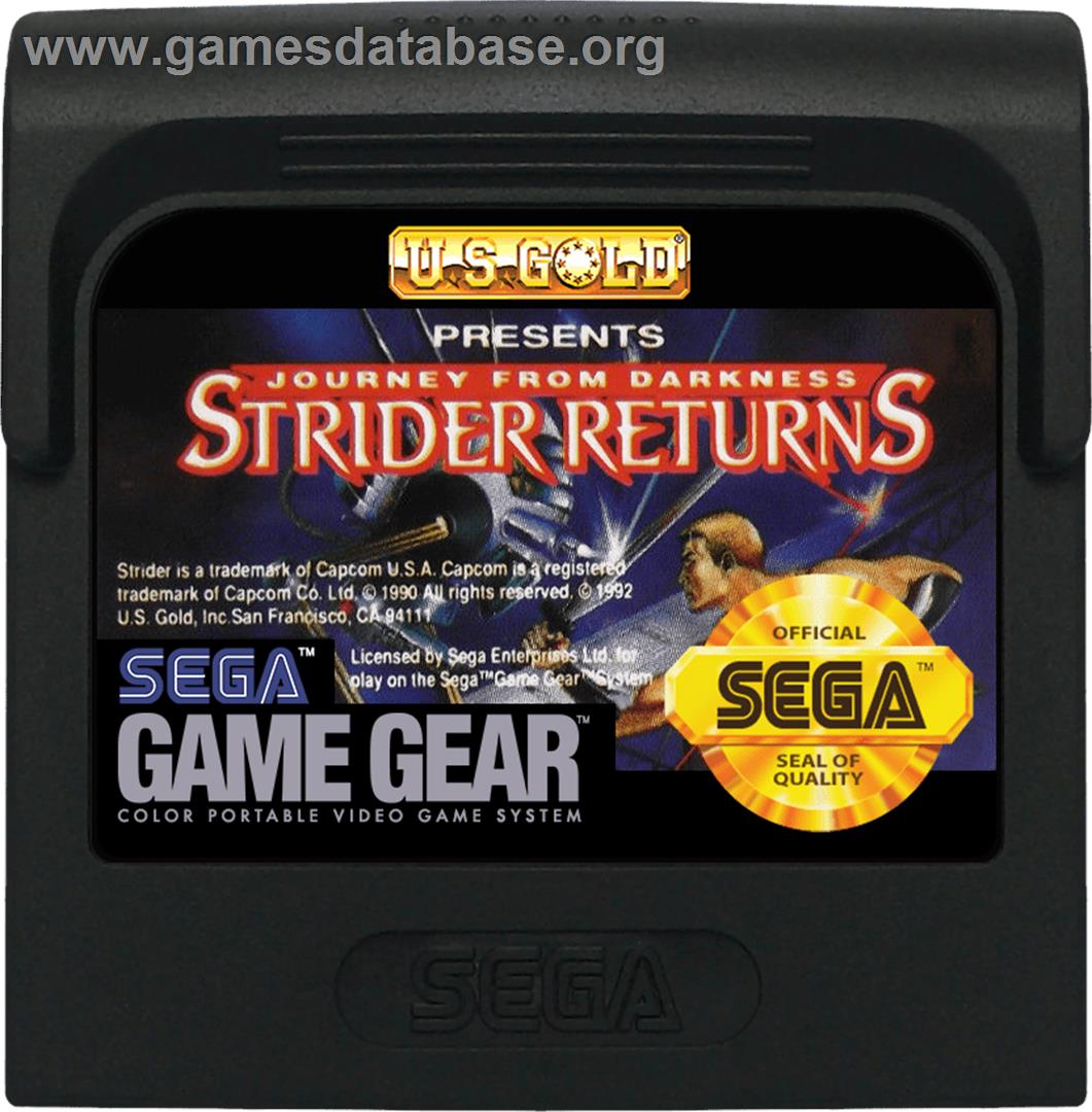 Strider 2 - Sega Game Gear - Artwork - Cartridge