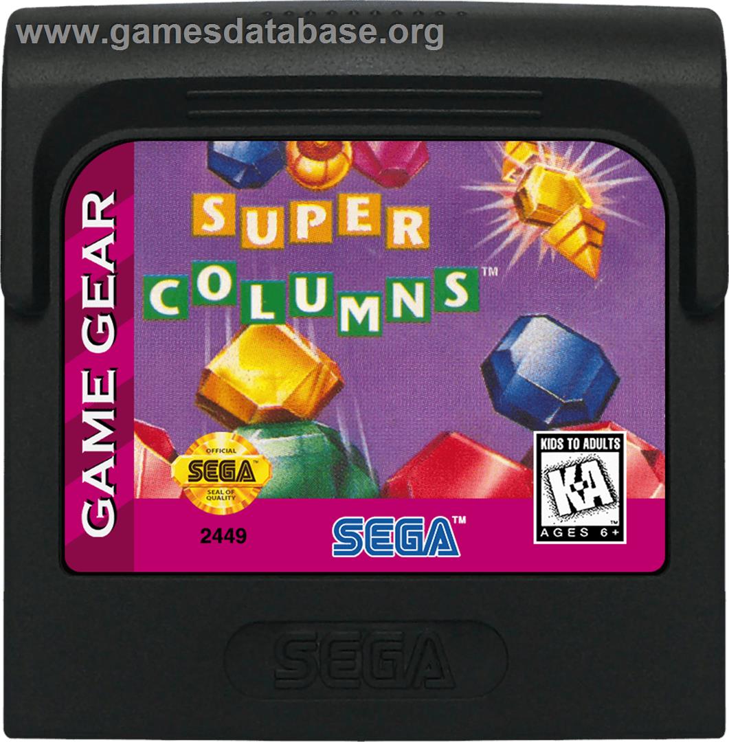 Super Columns - Sega Game Gear - Artwork - Cartridge