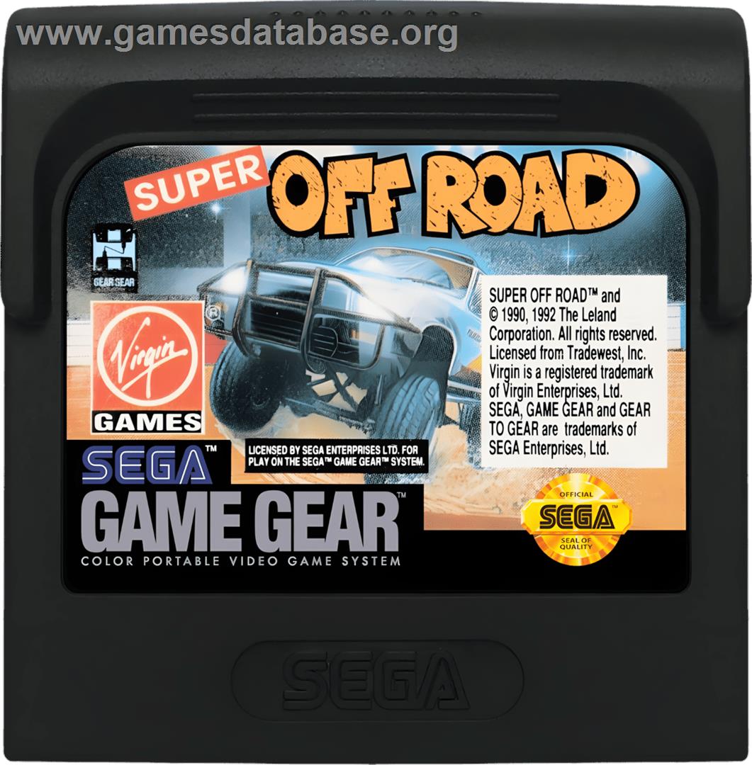 Super Off Road - Sega Game Gear - Artwork - Cartridge