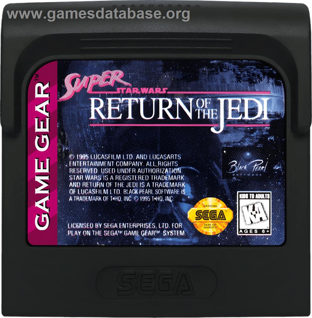 Super Star Wars - Return Of The Jedi - Sega Game Gear - Artwork - Cartridge