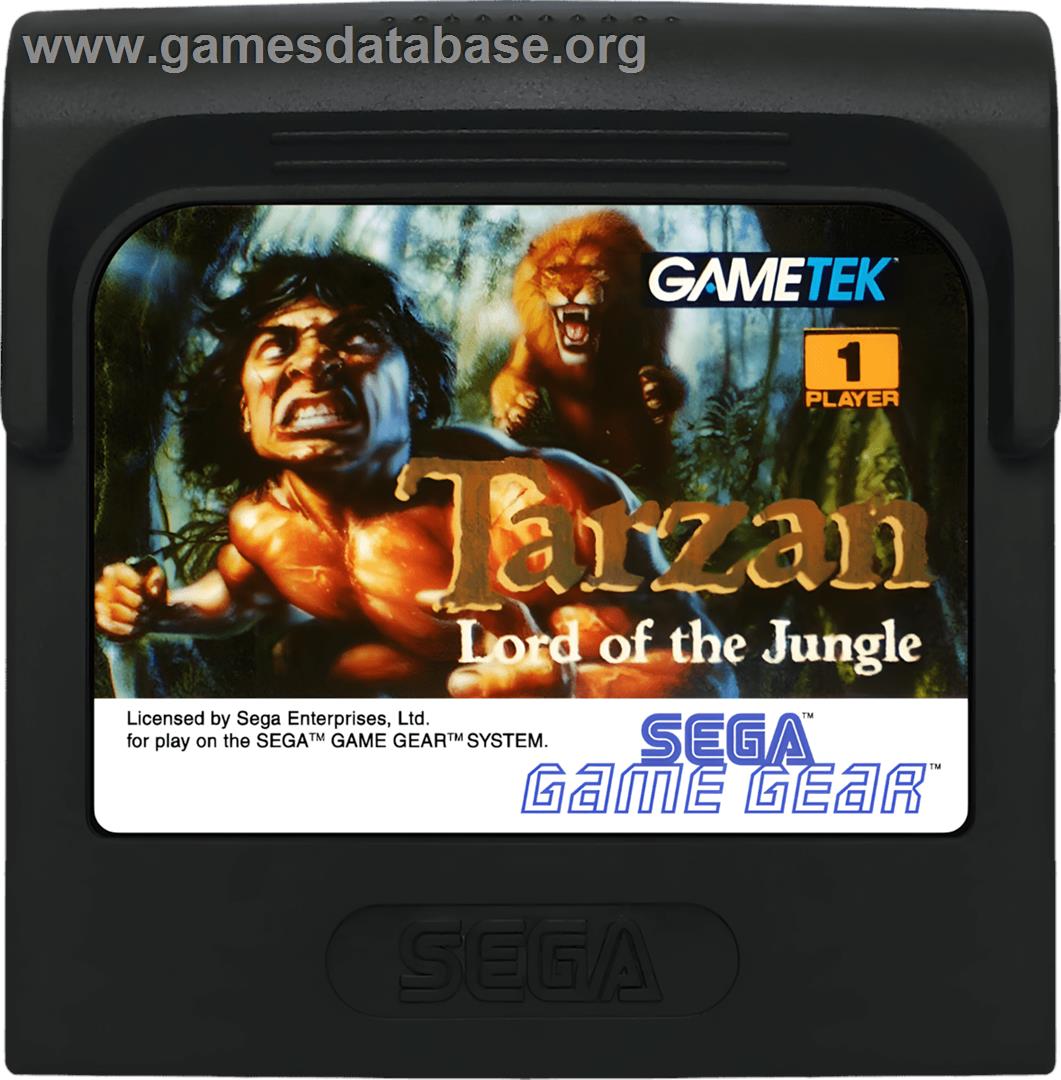 Tarzan - Lord Of The Jungle - Sega Game Gear - Artwork - Cartridge