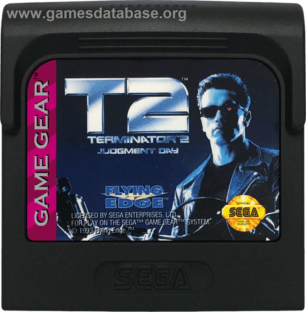 Terminator 2 - Judgment Day - Sega Game Gear - Artwork - Cartridge