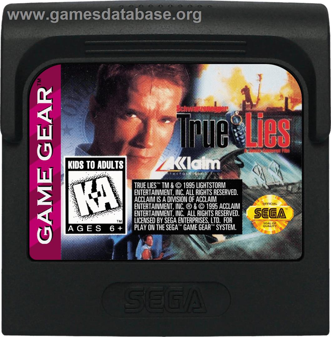 True Lies - Sega Game Gear - Artwork - Cartridge