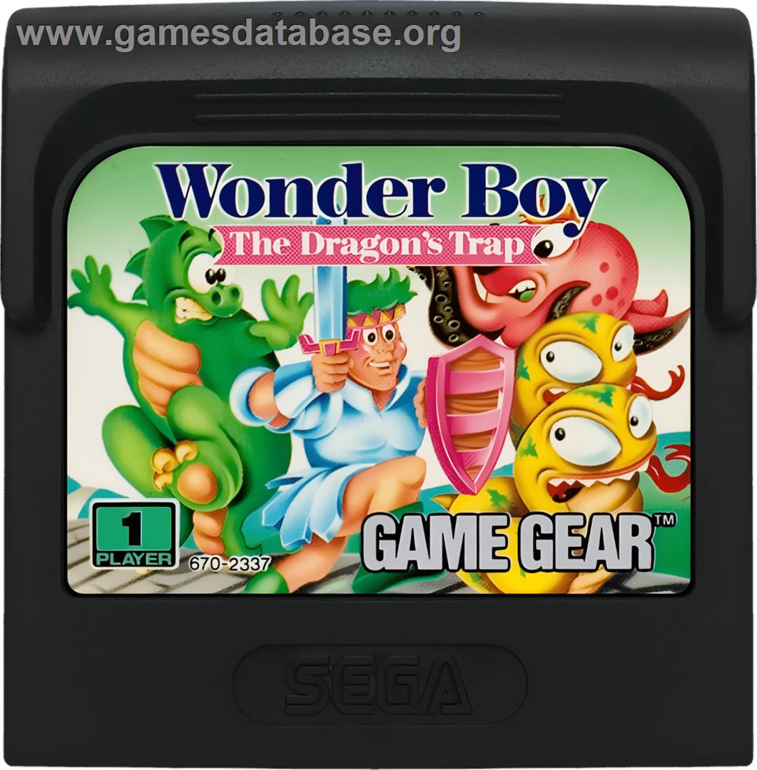 Wonder Boy - The Dragon's Trap - Sega Game Gear - Artwork - Cartridge