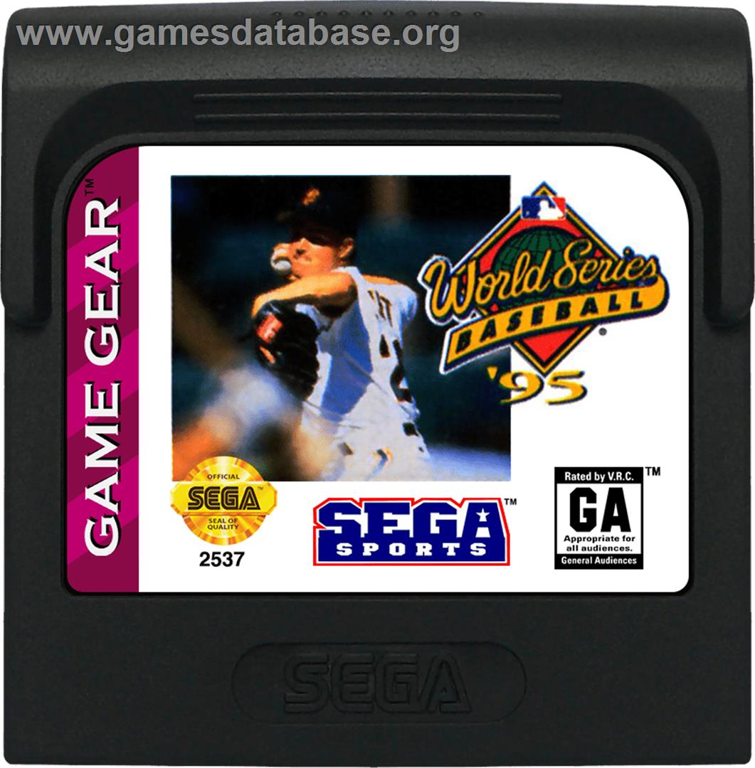 World Series Baseball '95 - Sega Game Gear - Artwork - Cartridge