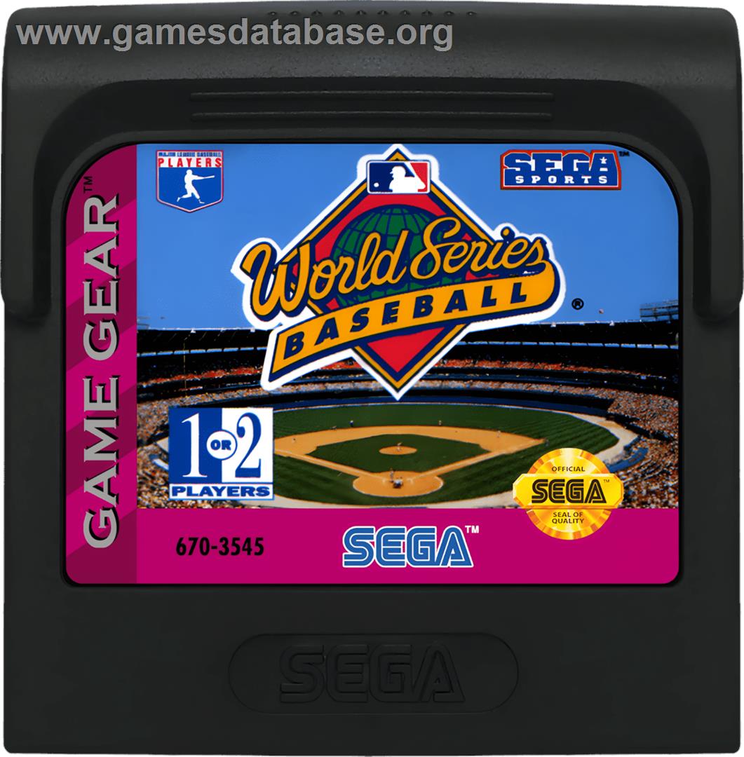 World Series Baseball - Sega Game Gear - Artwork - Cartridge