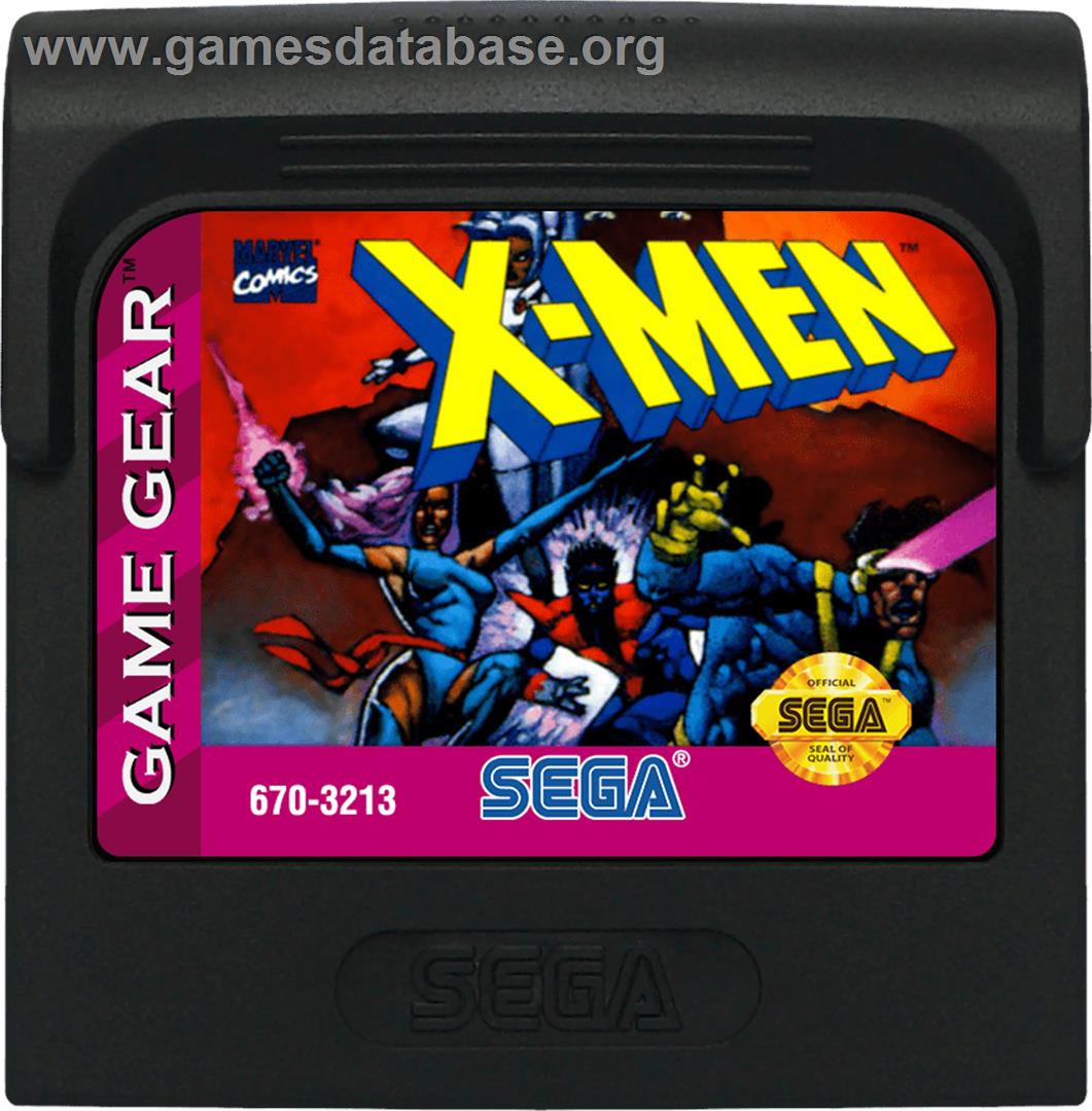 X-Men - Sega Game Gear - Artwork - Cartridge