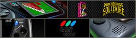 Arcade Cabinet Marquee for Poker Faced Paul's Solitaire.