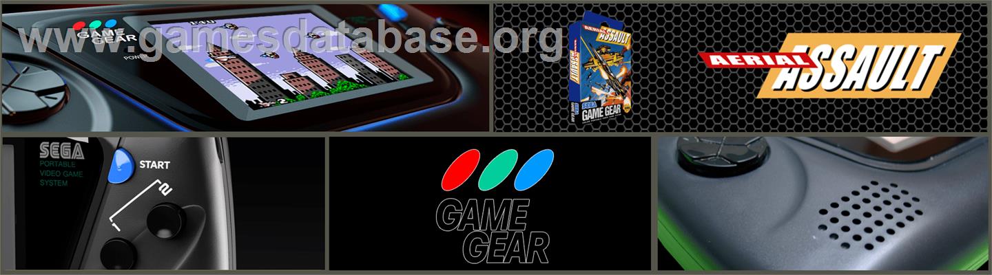 Aerial Assault - Sega Game Gear - Artwork - Marquee